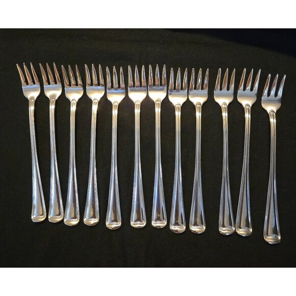 Gorham Monet 18/8 Stainless Steel Cocktail Seafood Hors D'oeuvres Forks - Picture 1 of 4